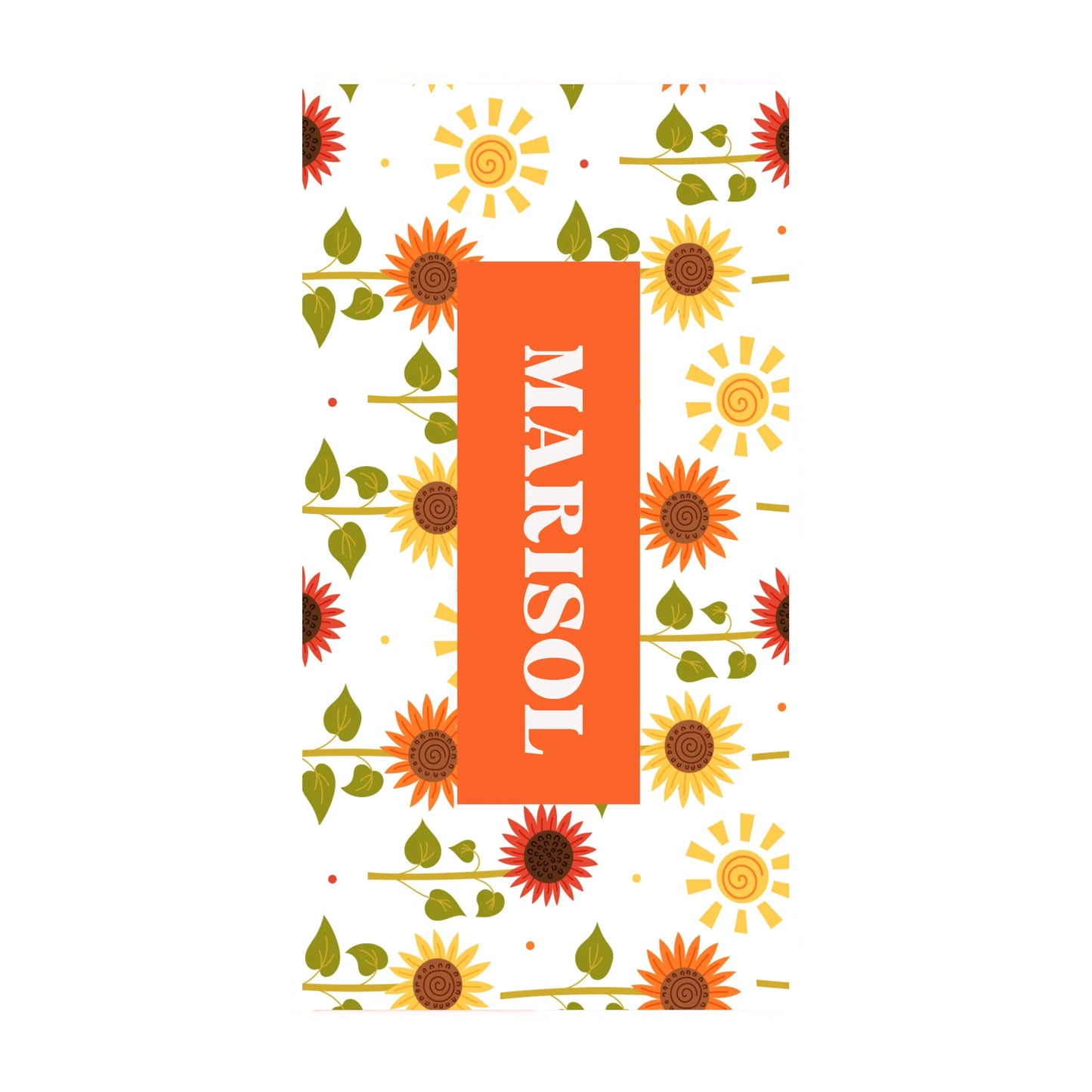 Sunflower Patch Name Towel