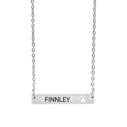 CutoutPawBarNecklace_Front_Silver