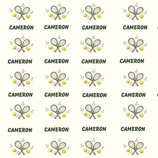 Personalized Tennis Name Wrapping Paper