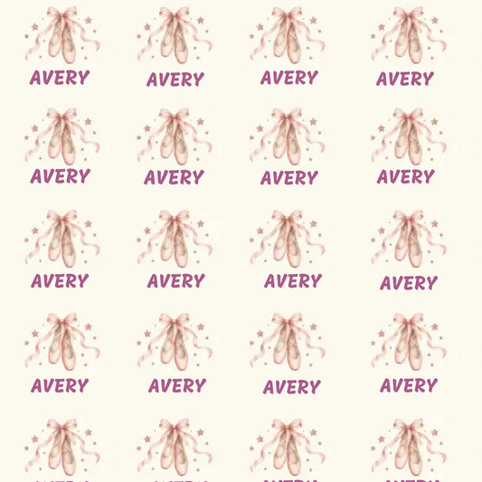 Personalized Ballet Dancer Name Wrapping Paper
