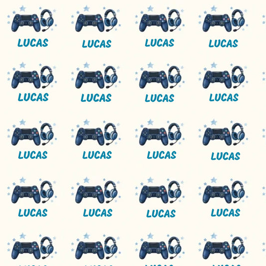 Personalized Gamer Name Wrapping Paper