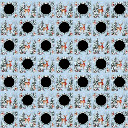 Personalized Snowy Woodland Photo Wrapping Paper