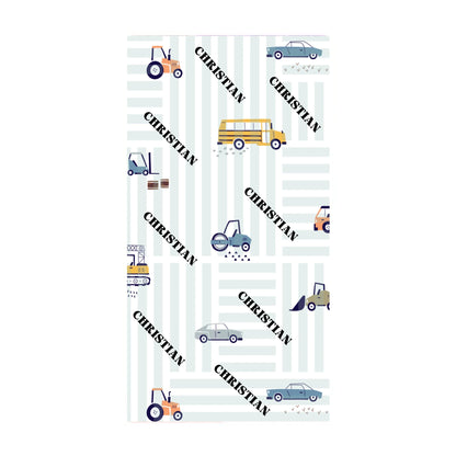 Beep Beep Cars Name Towel