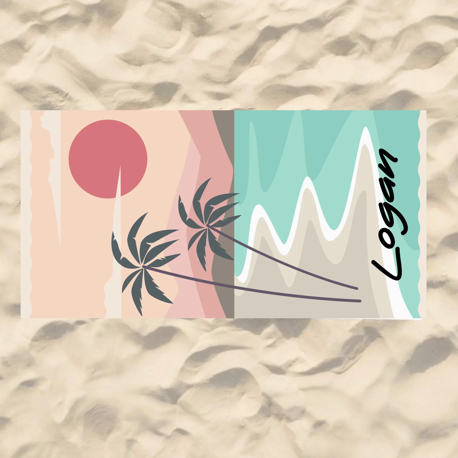 Beach Towel Blank - 30x60 - Horizontal Beach Enviro