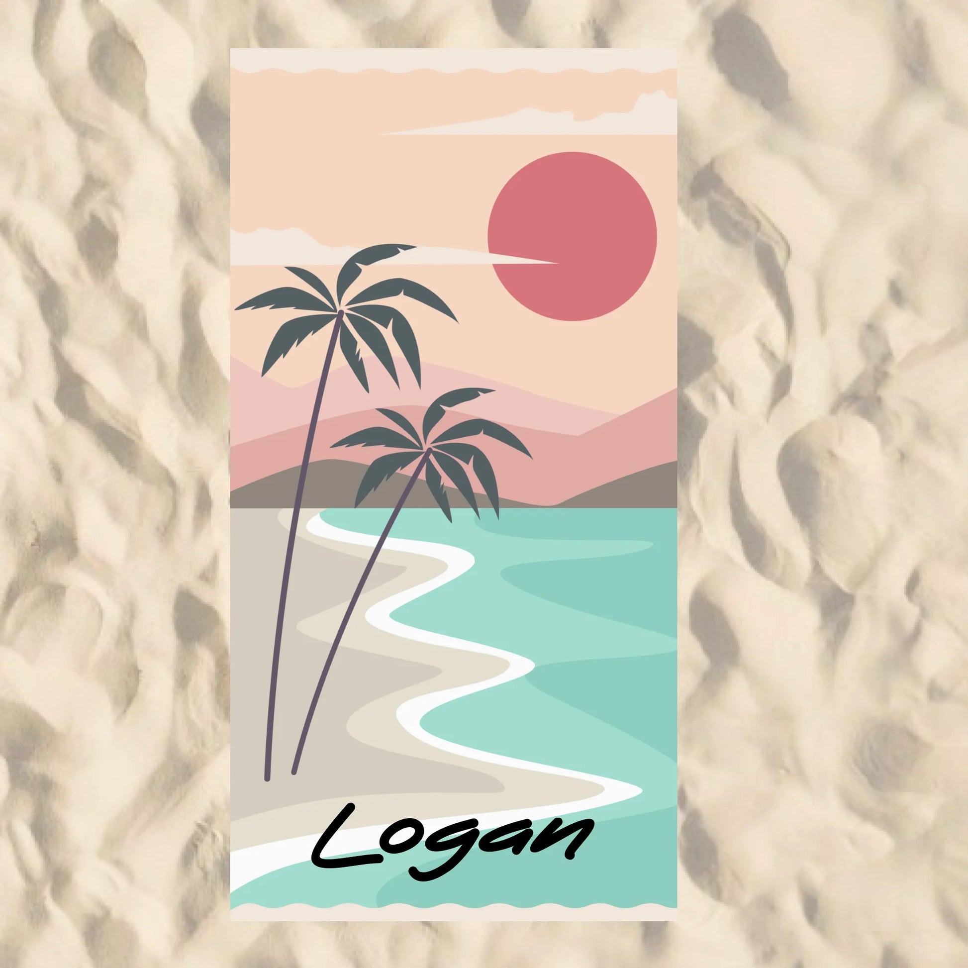Beach Towel Blank - 30x60 - Horizontal Beach Enviro