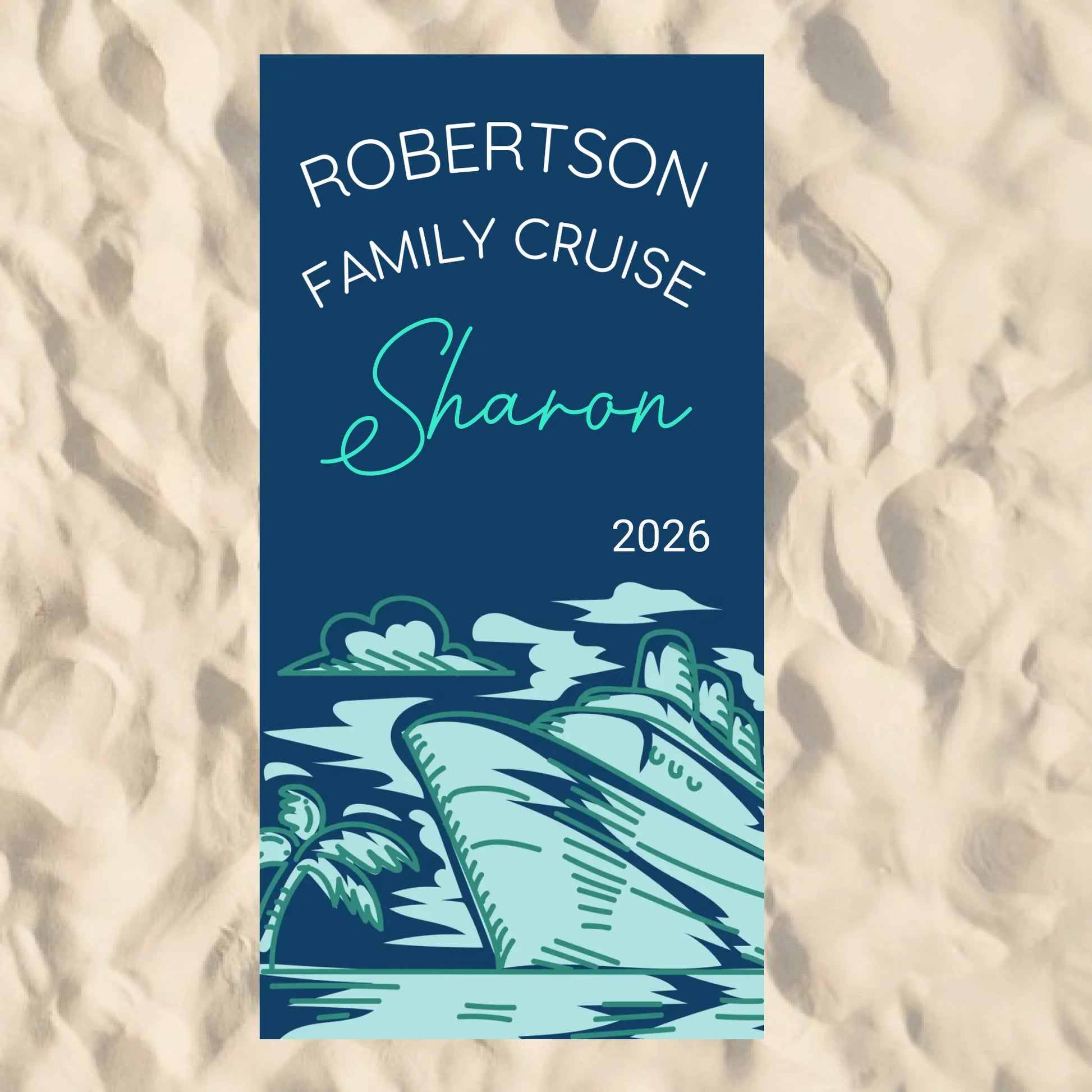 Beach Towel Blank - 30x60 - Horizontal Beach Enviro