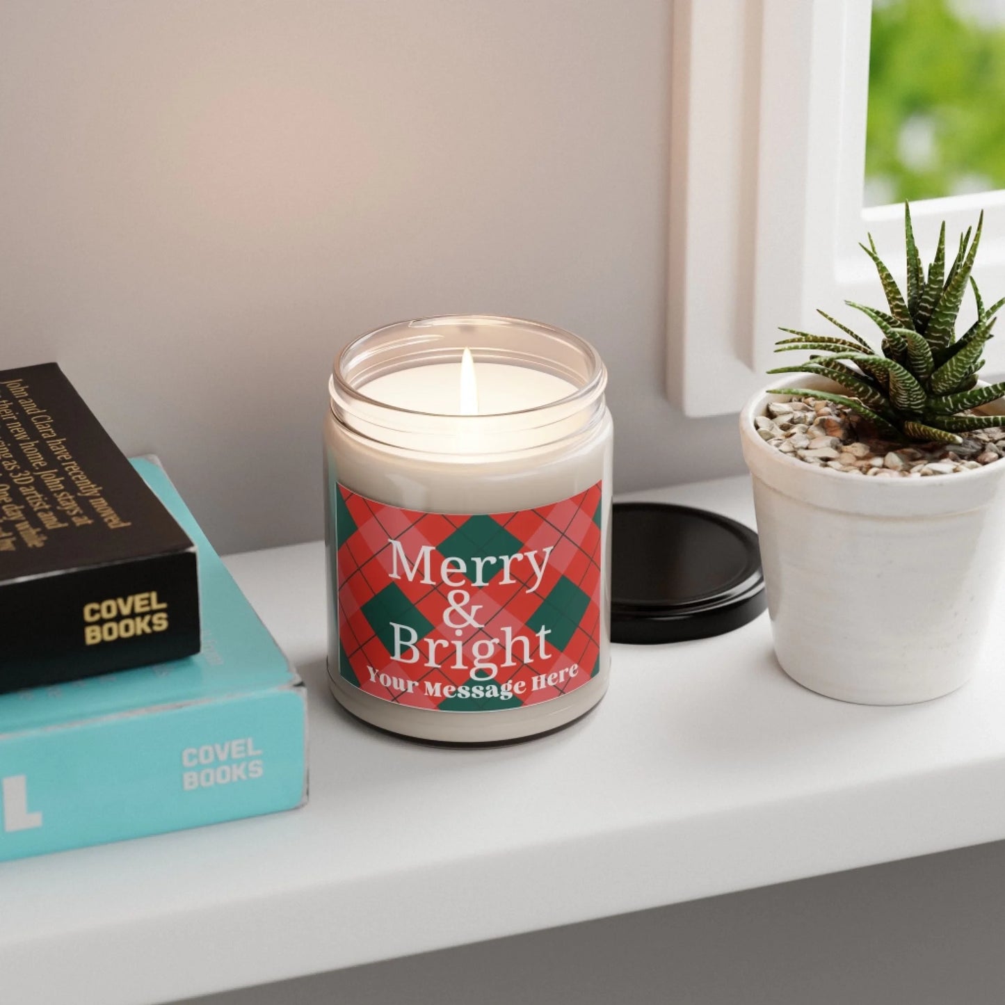 Merry & Bright Scented Candles Life Style Personalized Shelf