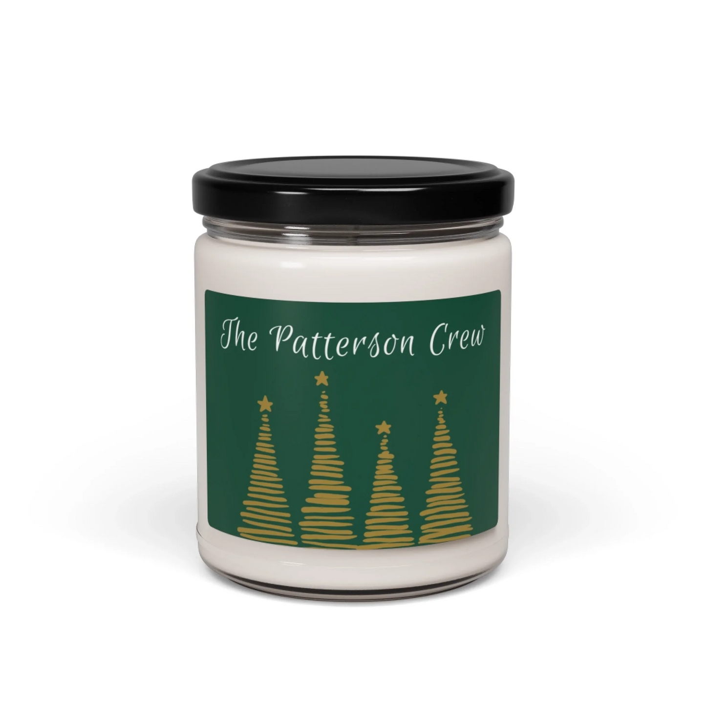 Holiday Swirl Tree Scented Candle - Seamless Green Personalized