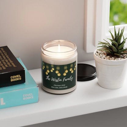 Ornament Message Scented Candle - Green Lifestyle Shelf