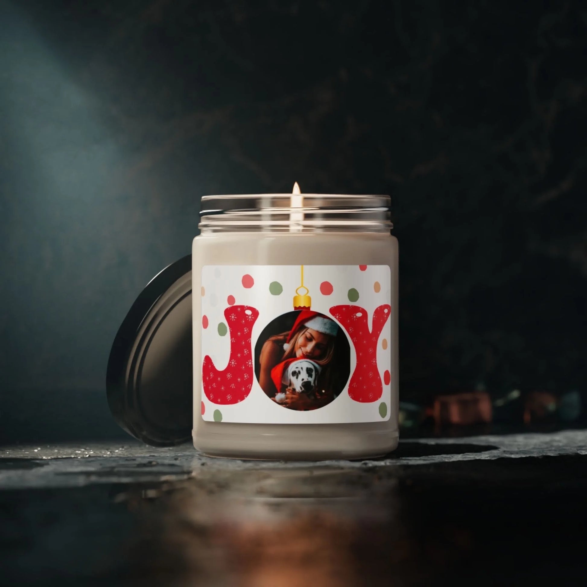 Joy Photo Message Scented Soy Candle - Lifestyle Moody