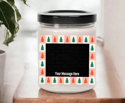 Blank MockUp Candle On Shelf