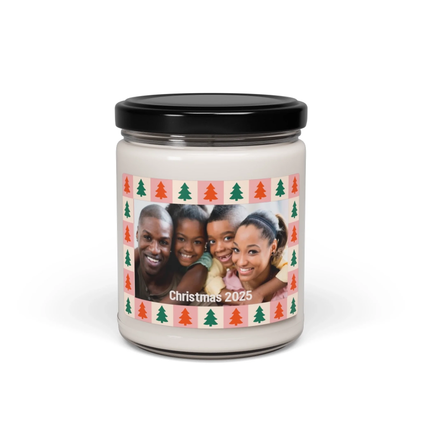 Peppermint Tree Photo Scented Soy Candle - Seamless Personalized