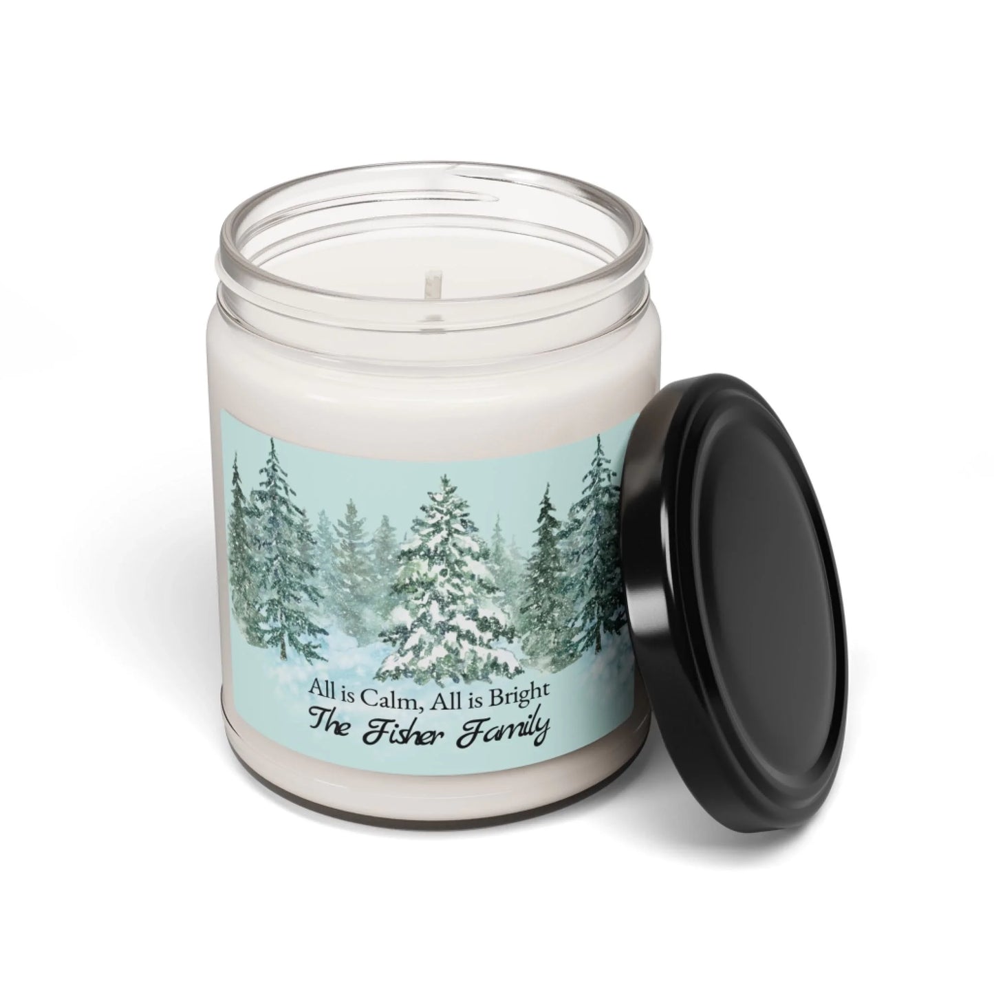 All is Calm Scented Soy Candle - Seamless Candle Lid Off
