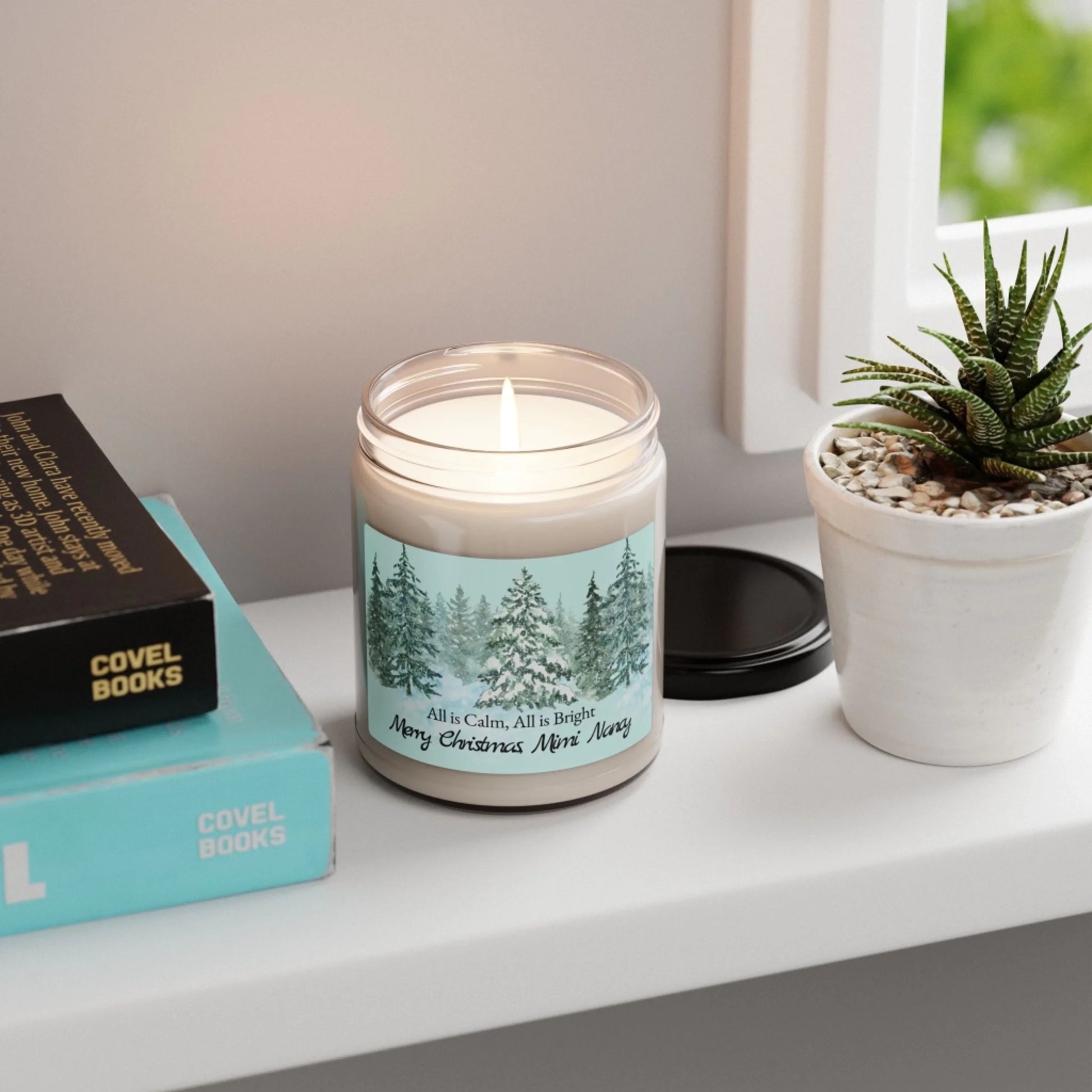 All is Calm Scented Soy Candle - Lifestyle Shelf