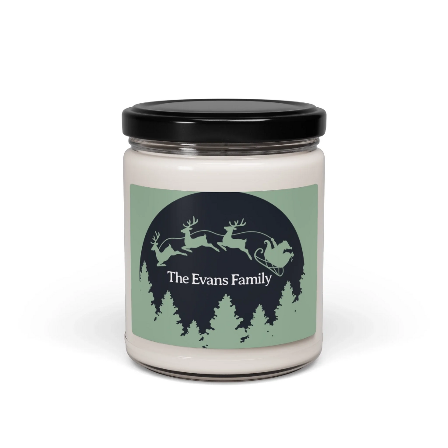 Soaring Santa Scented Soy Candle - Seamless