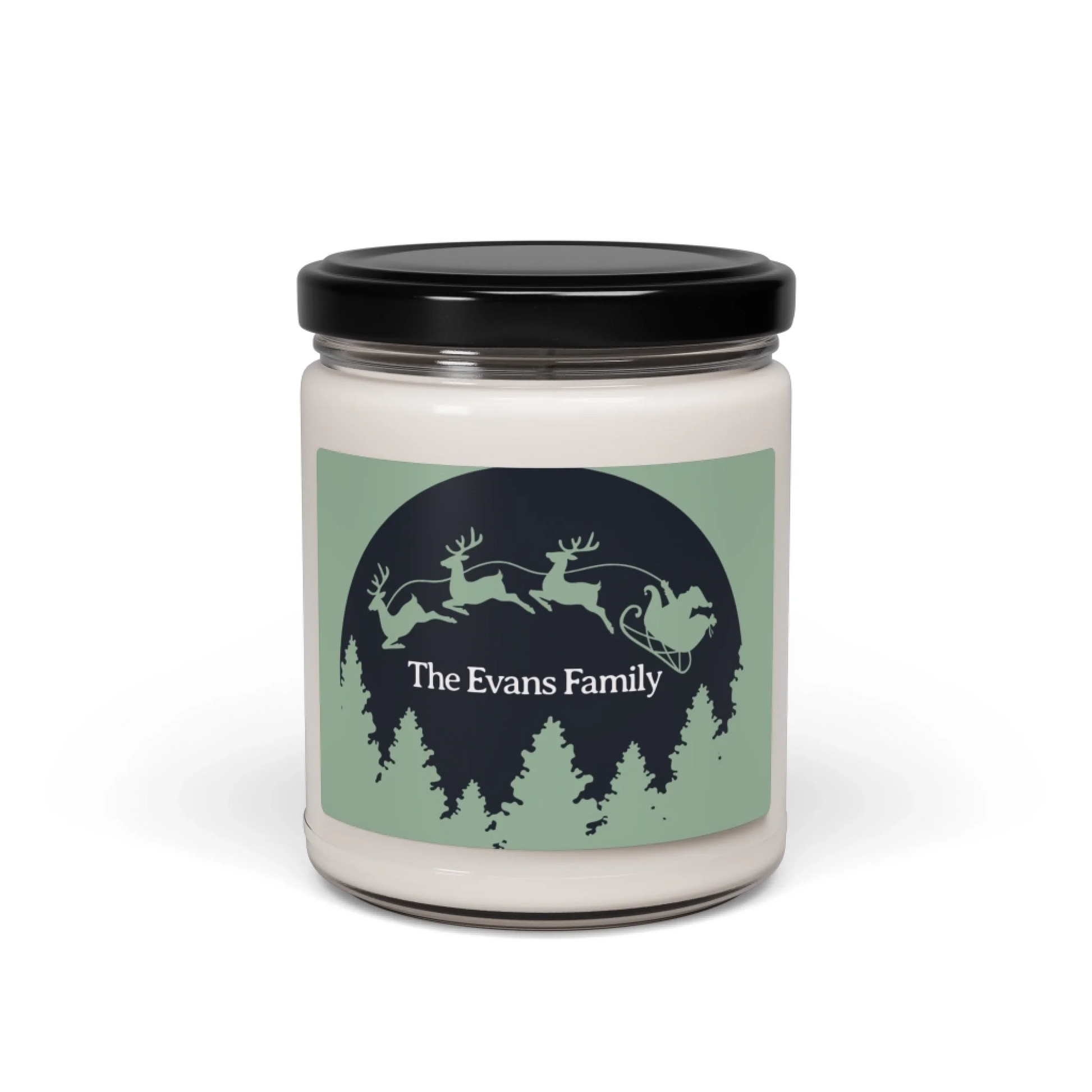 Soaring Santa Scented Soy Candle - Seamless