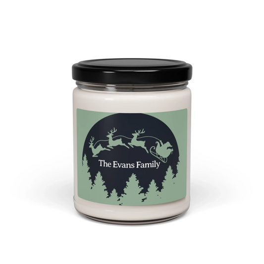 Soaring Santa Scented Soy Candle - Seamless