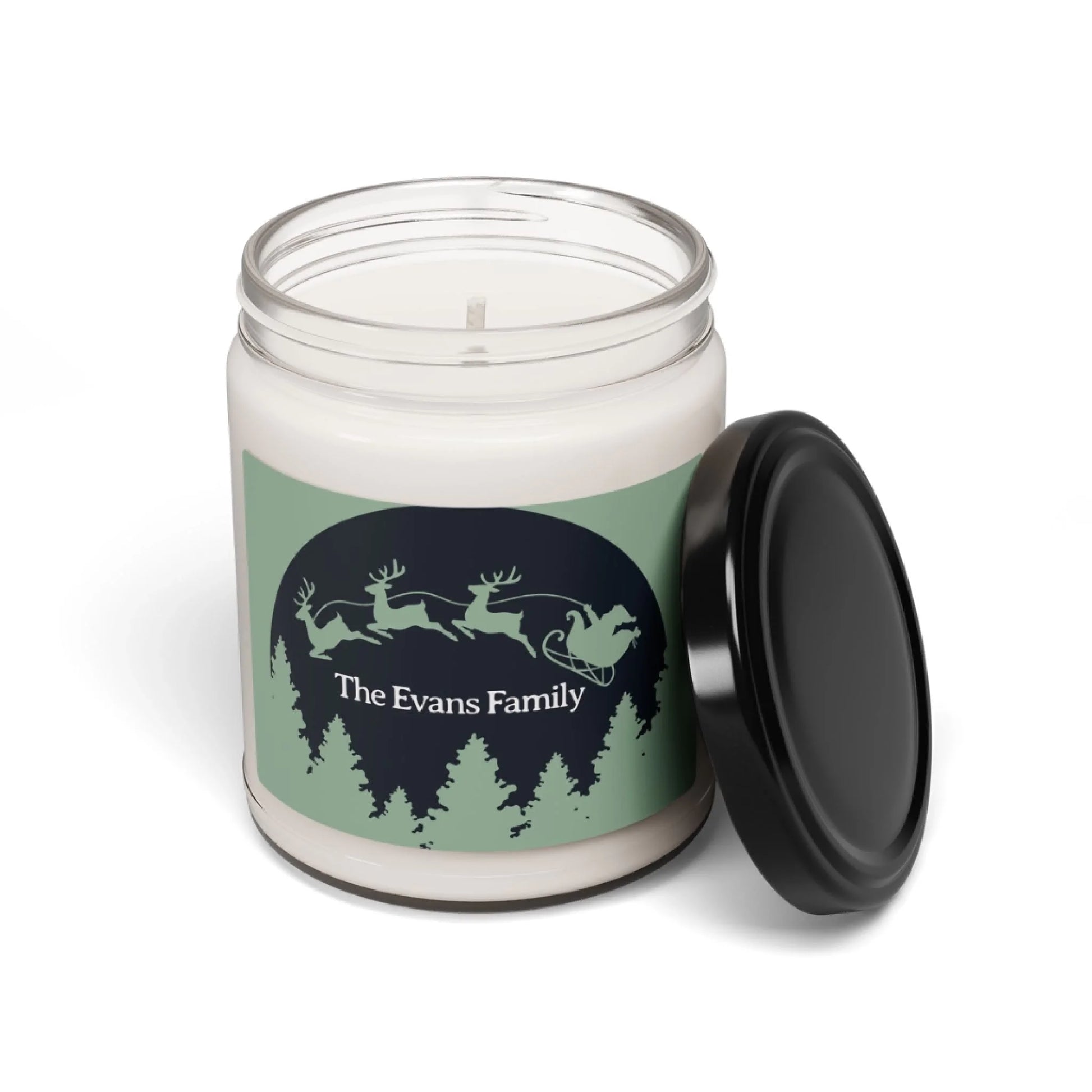 Soaring Santa Scented Soy Candle - Seamless Lid Off
