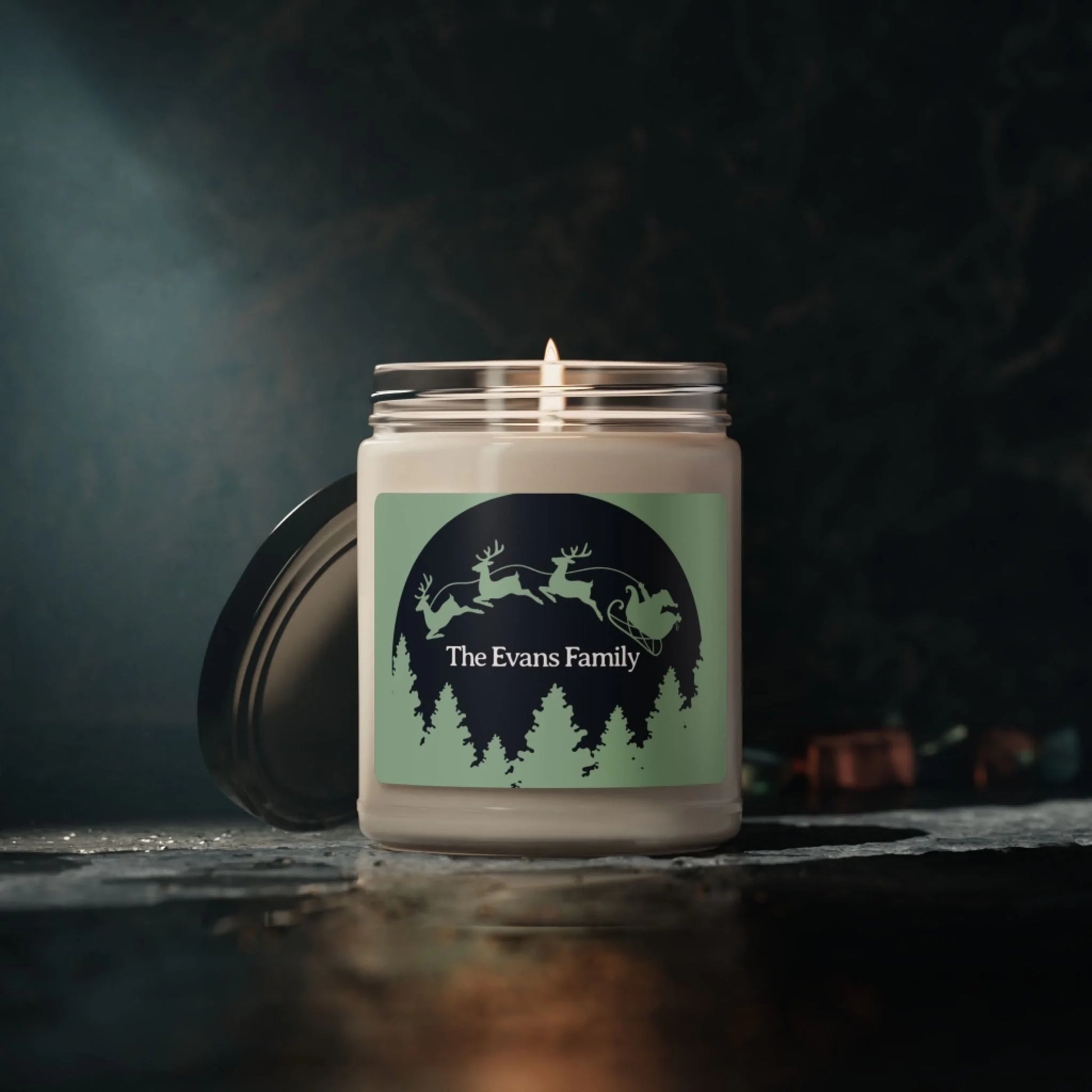 Soaring Santa Scented Soy Candle - Lifestyle Moody