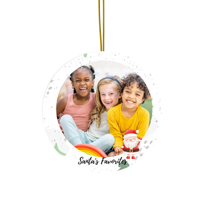Printify Ceramic Ornaments - Round, Heart, Star, Snowflake