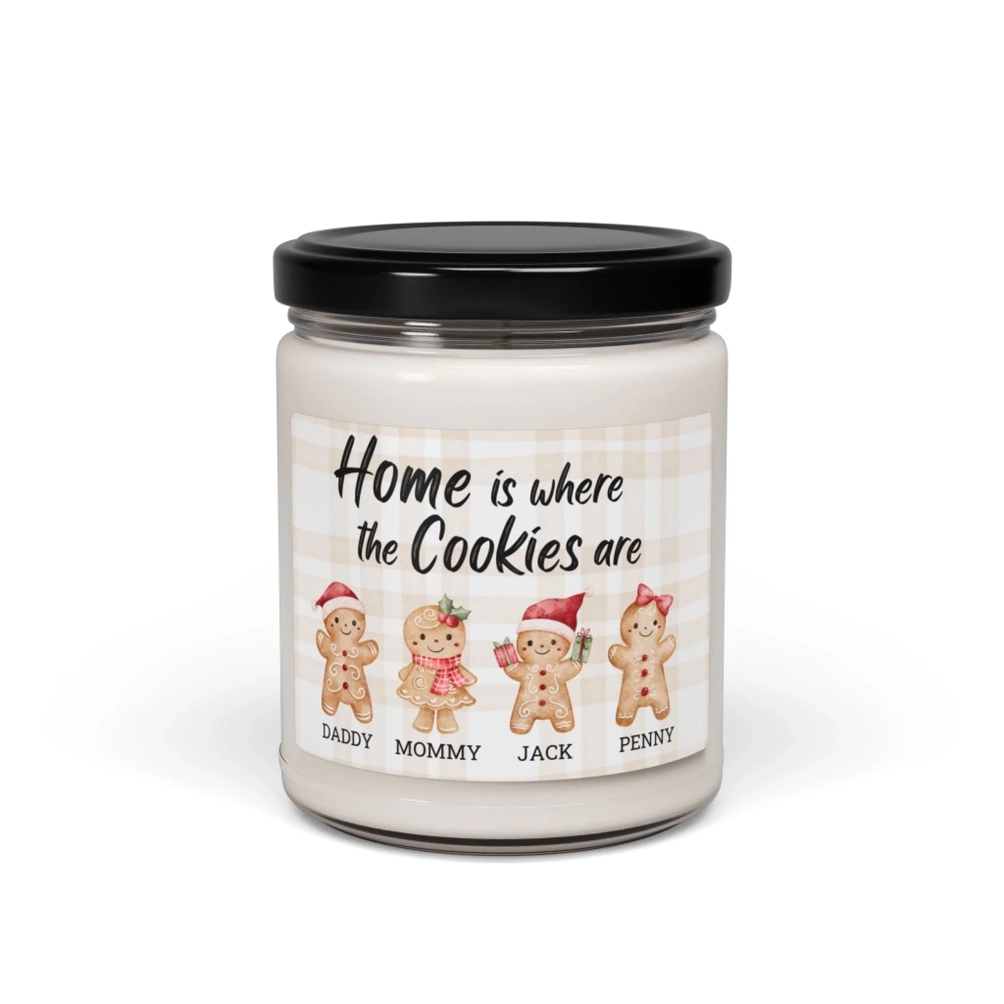Home Full of Cookies Scented Soy Candle - Personalized Seamless