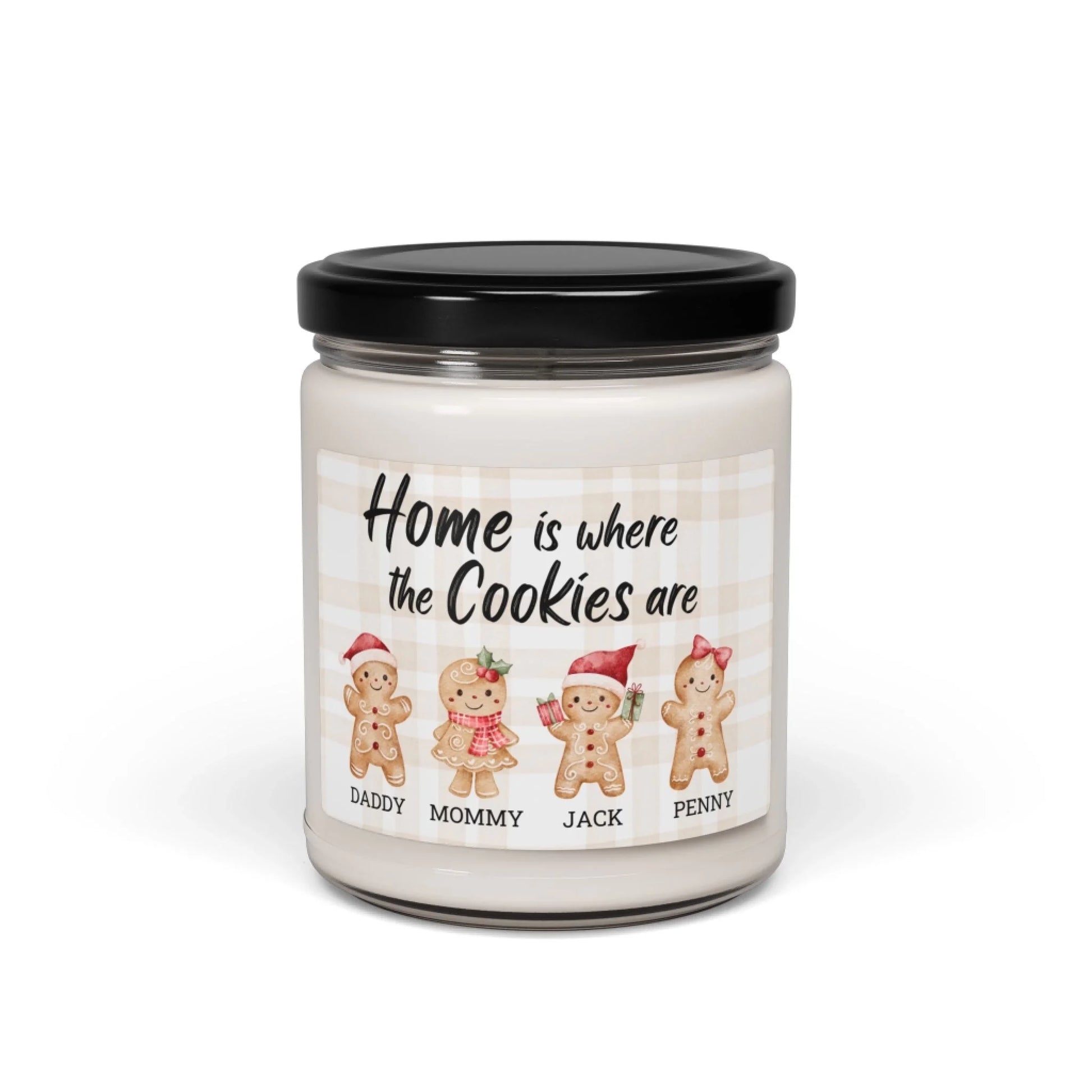 Home Full of Cookies Scented Soy Candle - Personalized Seamless