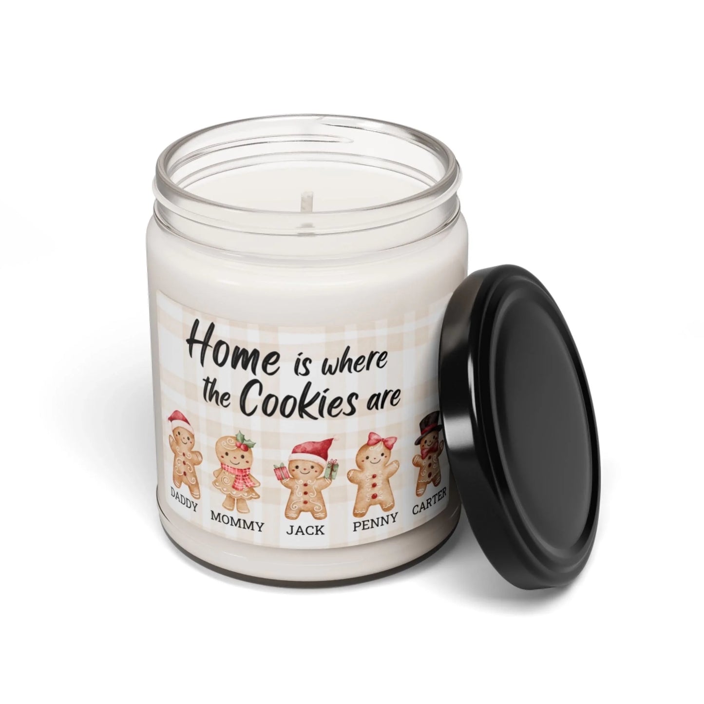 Home Full of Cookies Scented Soy Candle - Personalized Seamless Lid