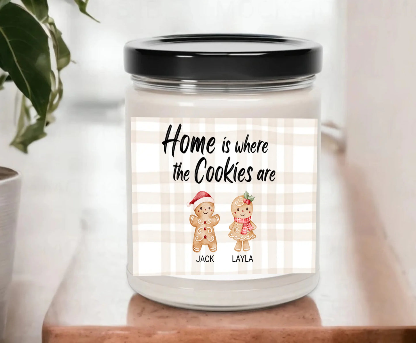 Blank MockUp Candle On Shelf