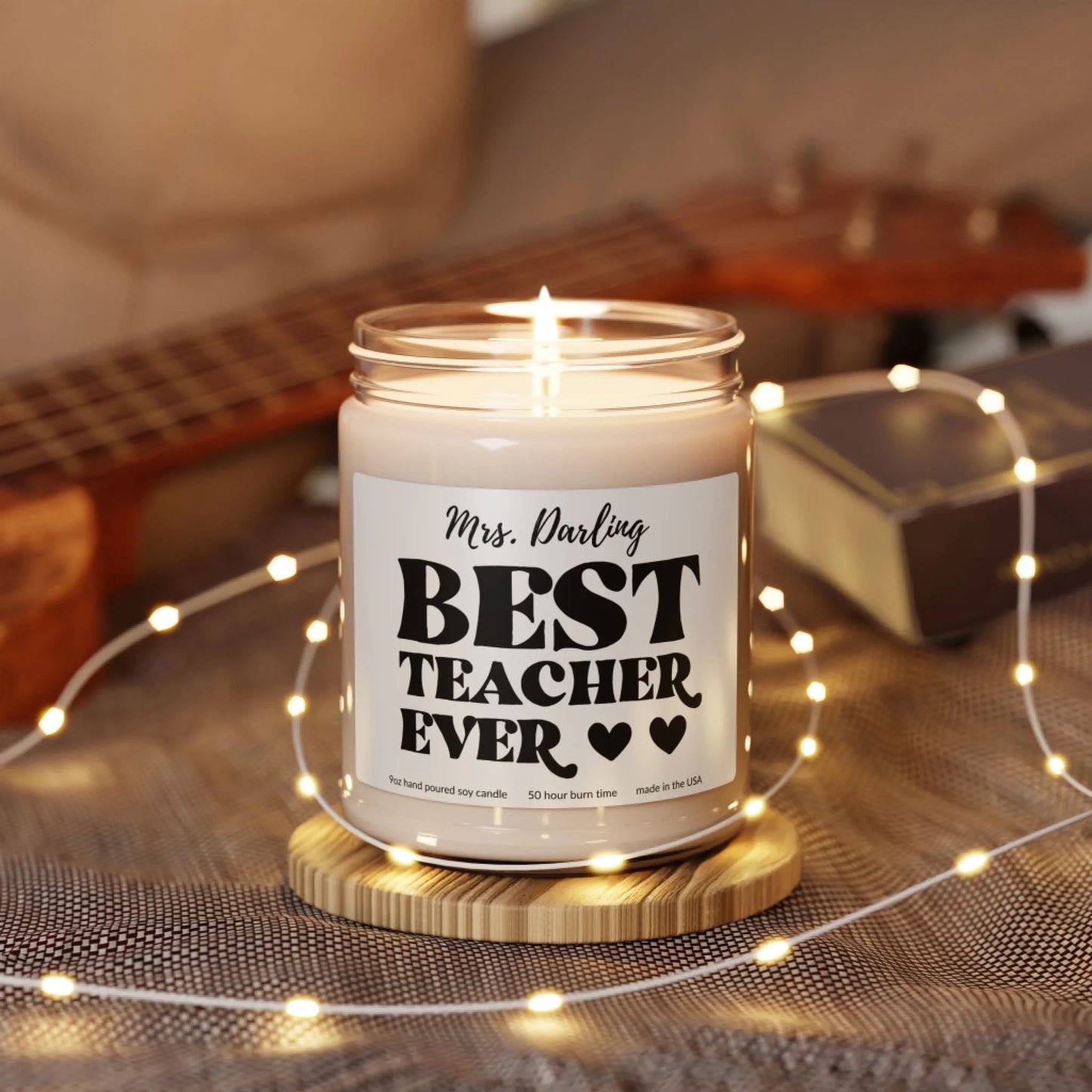 Best Teacher Ever Scented Soy Candle - LIfestyle Twinkle