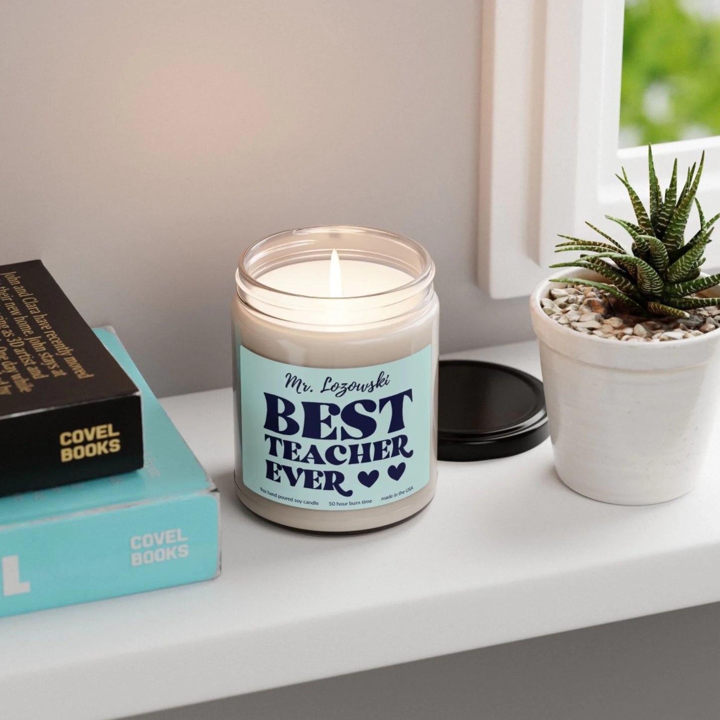 Best Teacher Ever Scented Soy Candle - LIfestyle Shelf