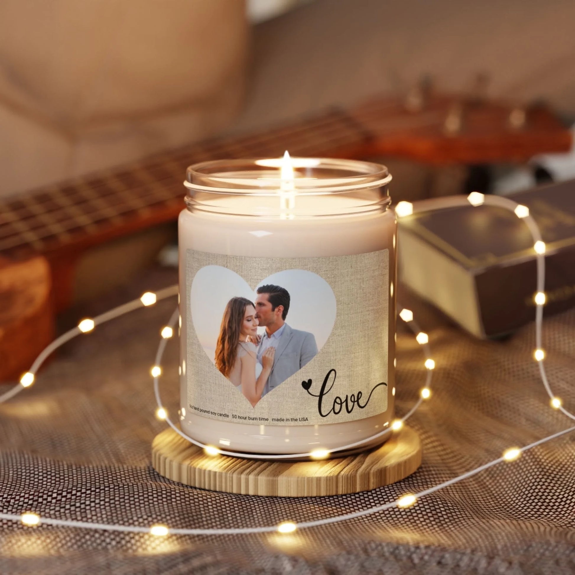 Heart Full Of Love Photo Scented Soy Candle - Lifestyle Twinkle