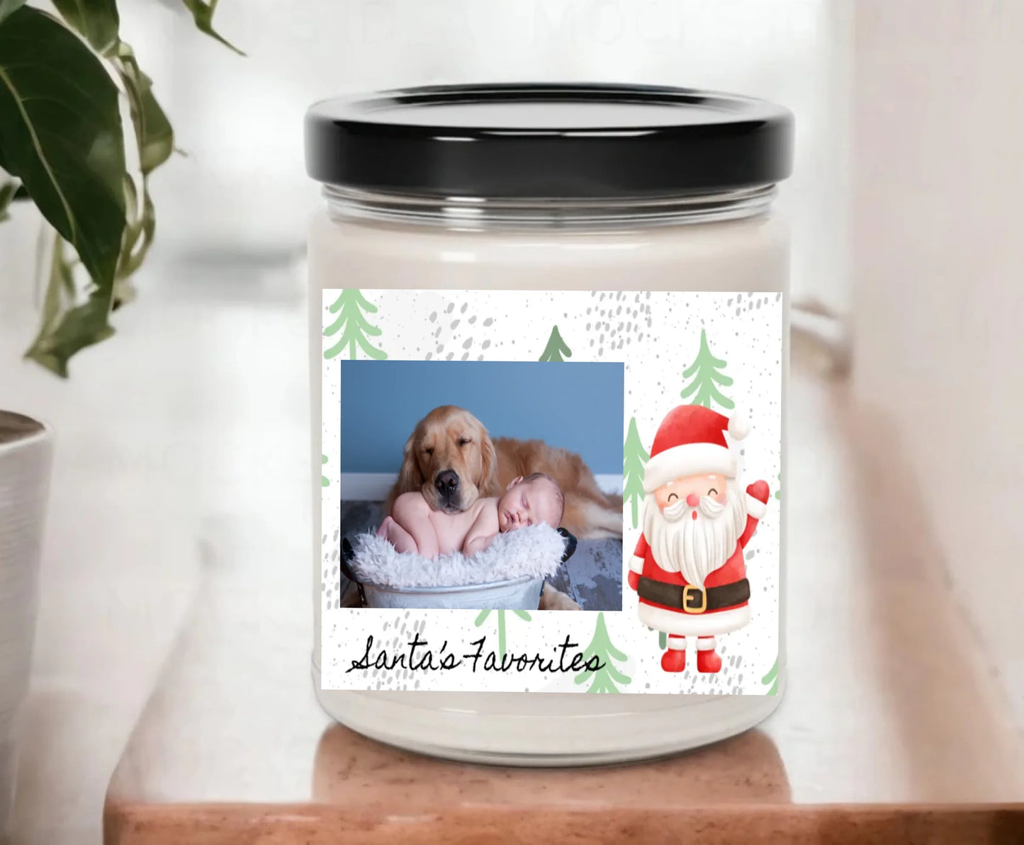 Blank MockUp Candle On Shelf