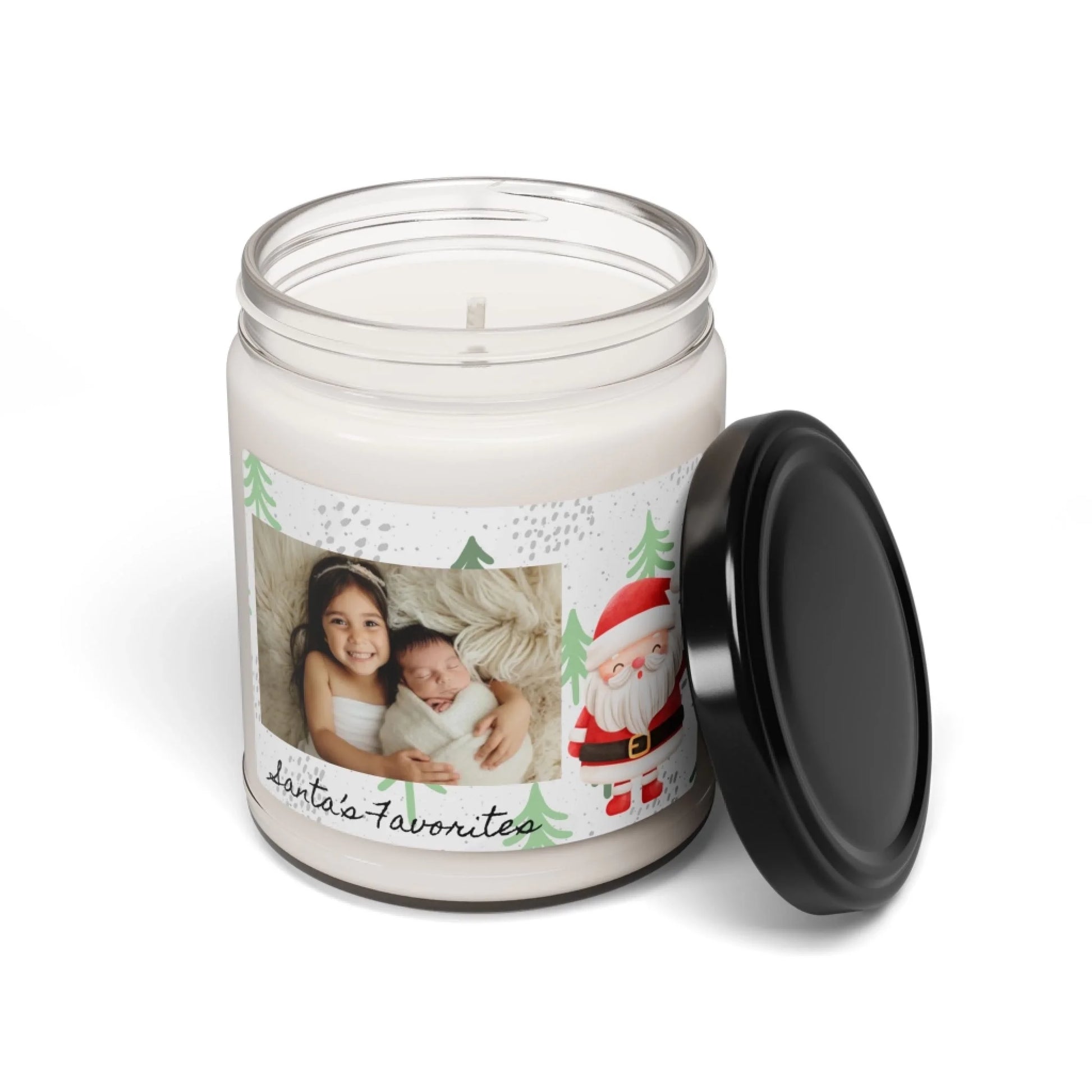 Santa's Favorites Scented Soy Candle - Seamless Lid