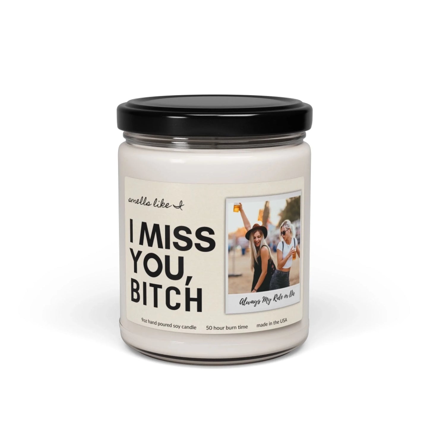 Smells Like I Miss You Scented Soy Candle - Seamless Bitch