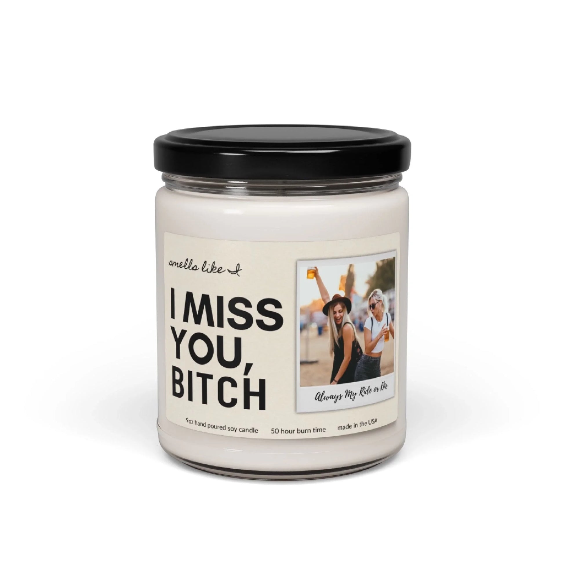 Smells Like I Miss You Scented Soy Candle - Seamless Bitch