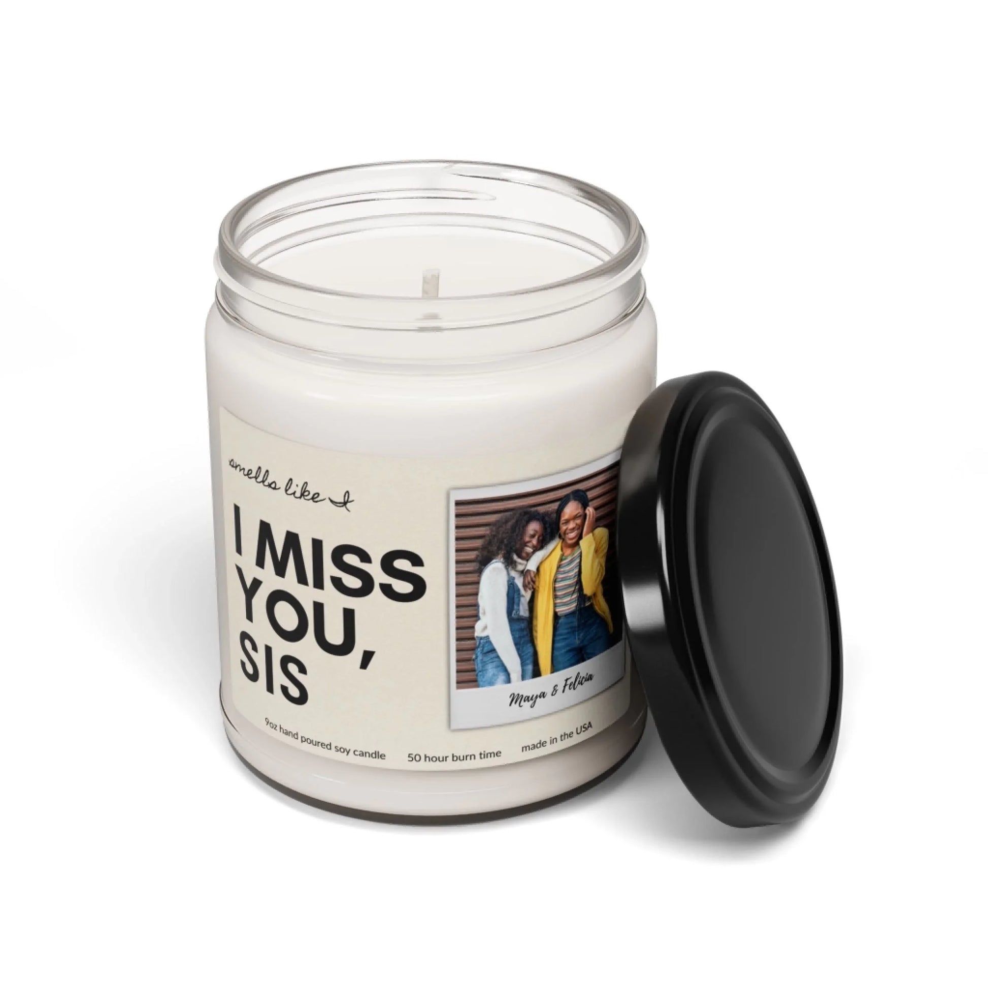 Smells Like I Miss You Scented Soy Candle - Seamless Lid