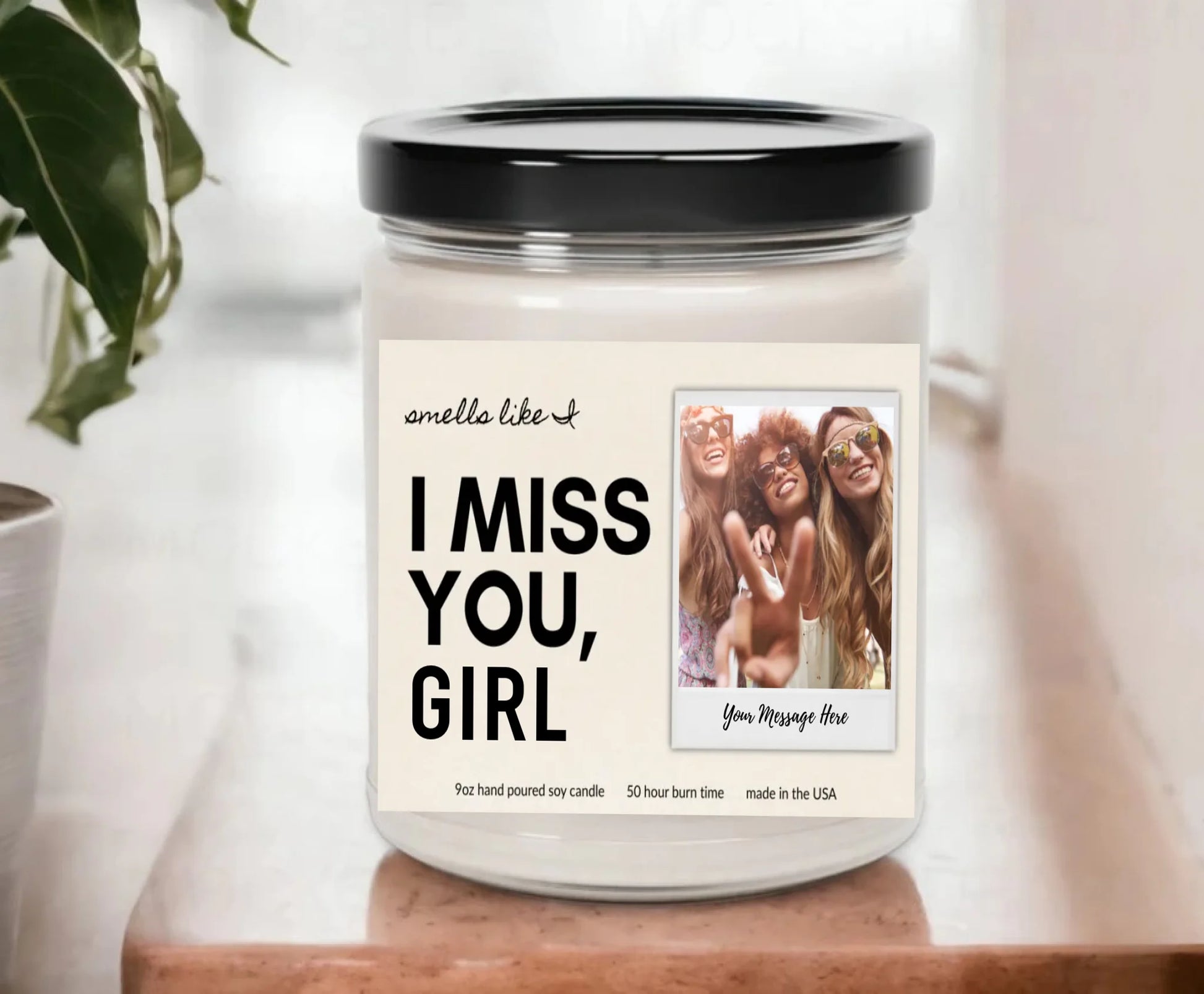 Blank MockUp Candle On Shelf