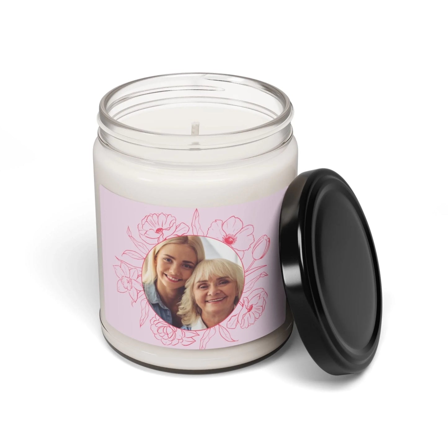 Blooms With Love Scented Soy Candle - Seamless Pink Lid