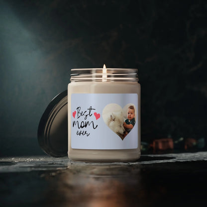 Best Mom Heart Photo Scented Soy Candle - LIfestyle Mood