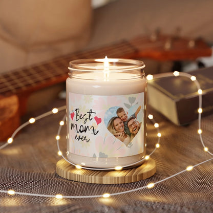 Best Mom Heart Photo Scented Soy Candle - LIfestyle Twinkle 2