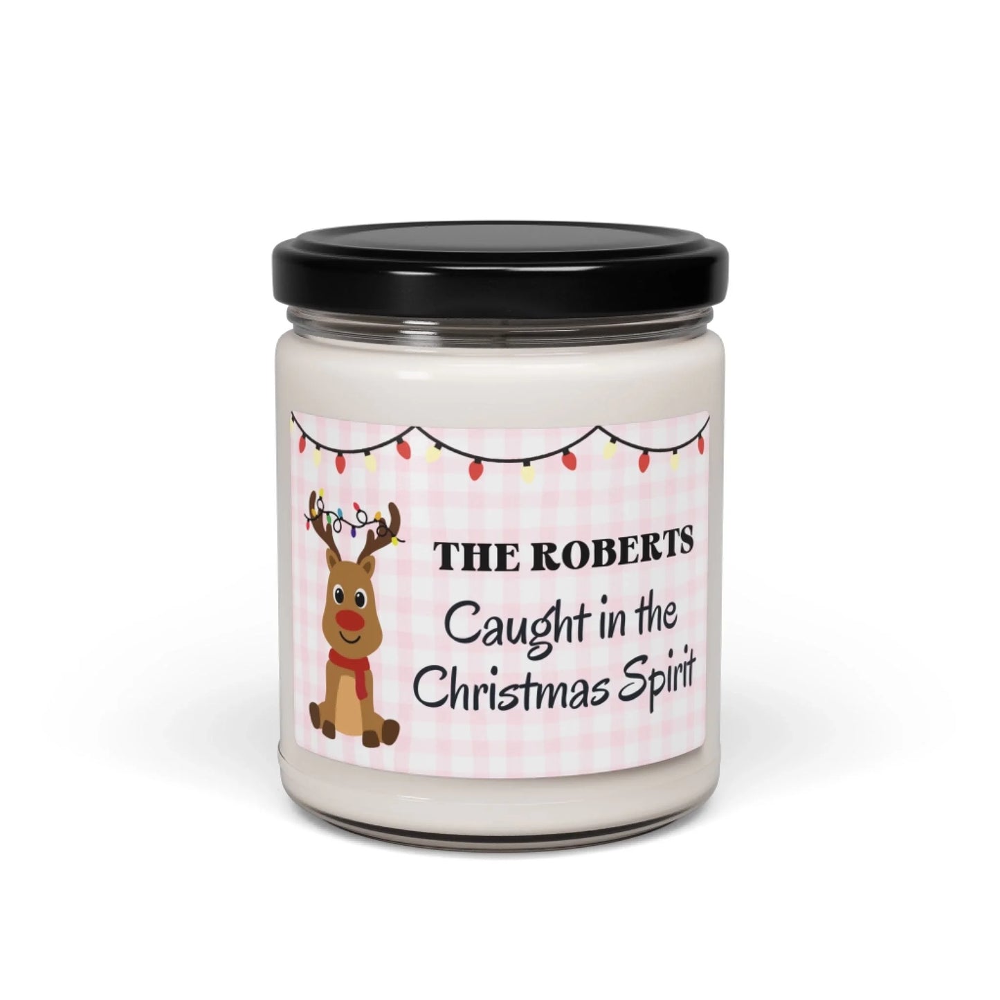 Christmas Spirit Scented Soy Candle - Seamless