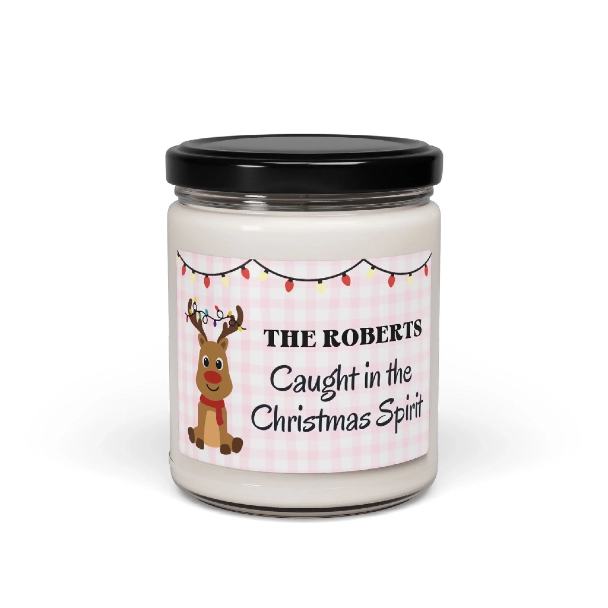 Christmas Spirit Scented Soy Candle - Seamless