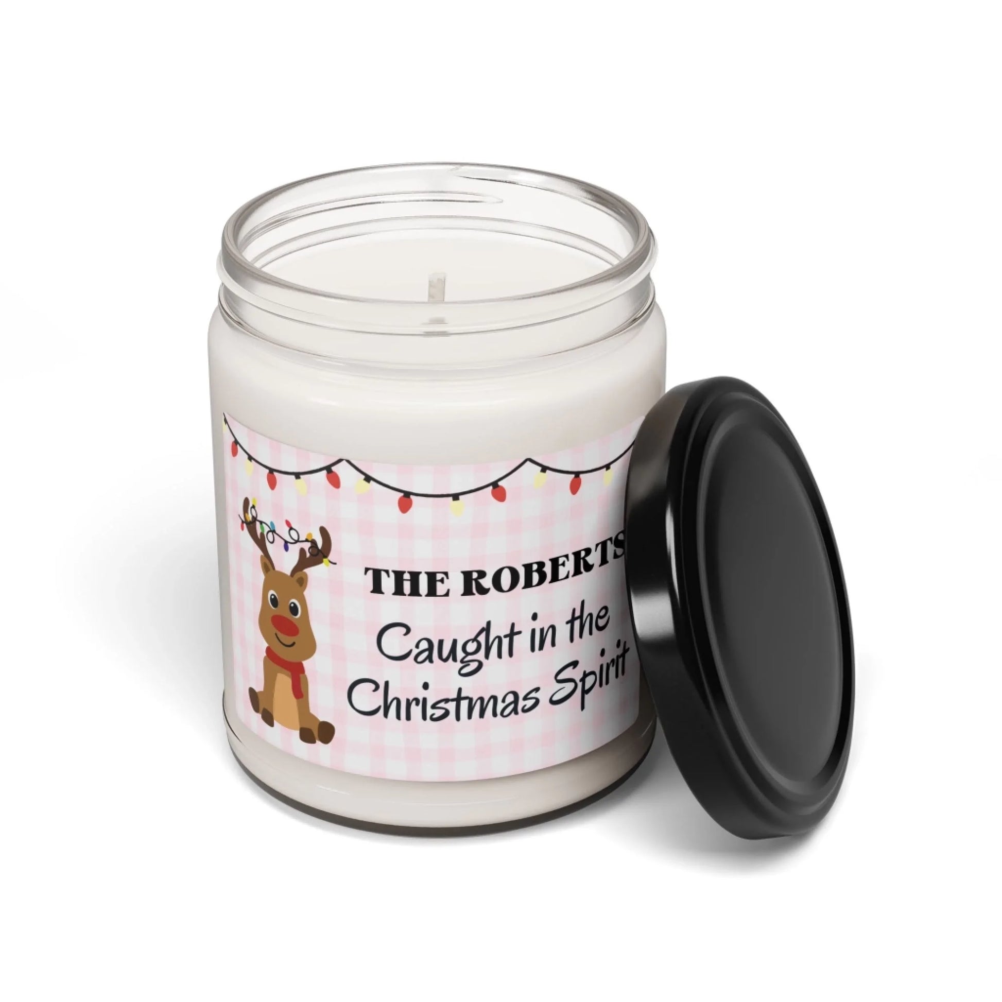 Christmas Spirit Scented Soy Candle - Seamless lid