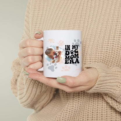 Personalized Dog Mom Era Photo Mug