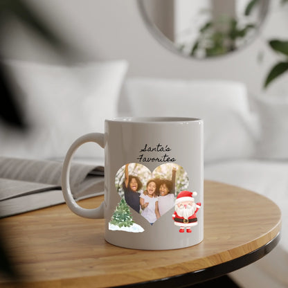 Personalized Santa's Favorites Photo Mug