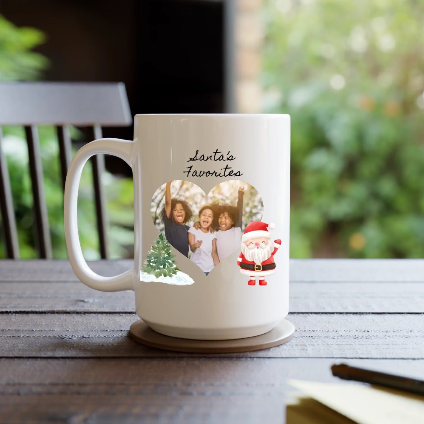 Santa's Favorites Photo Mug