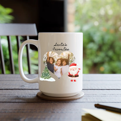Personalized Santa's Favorites Photo Mug