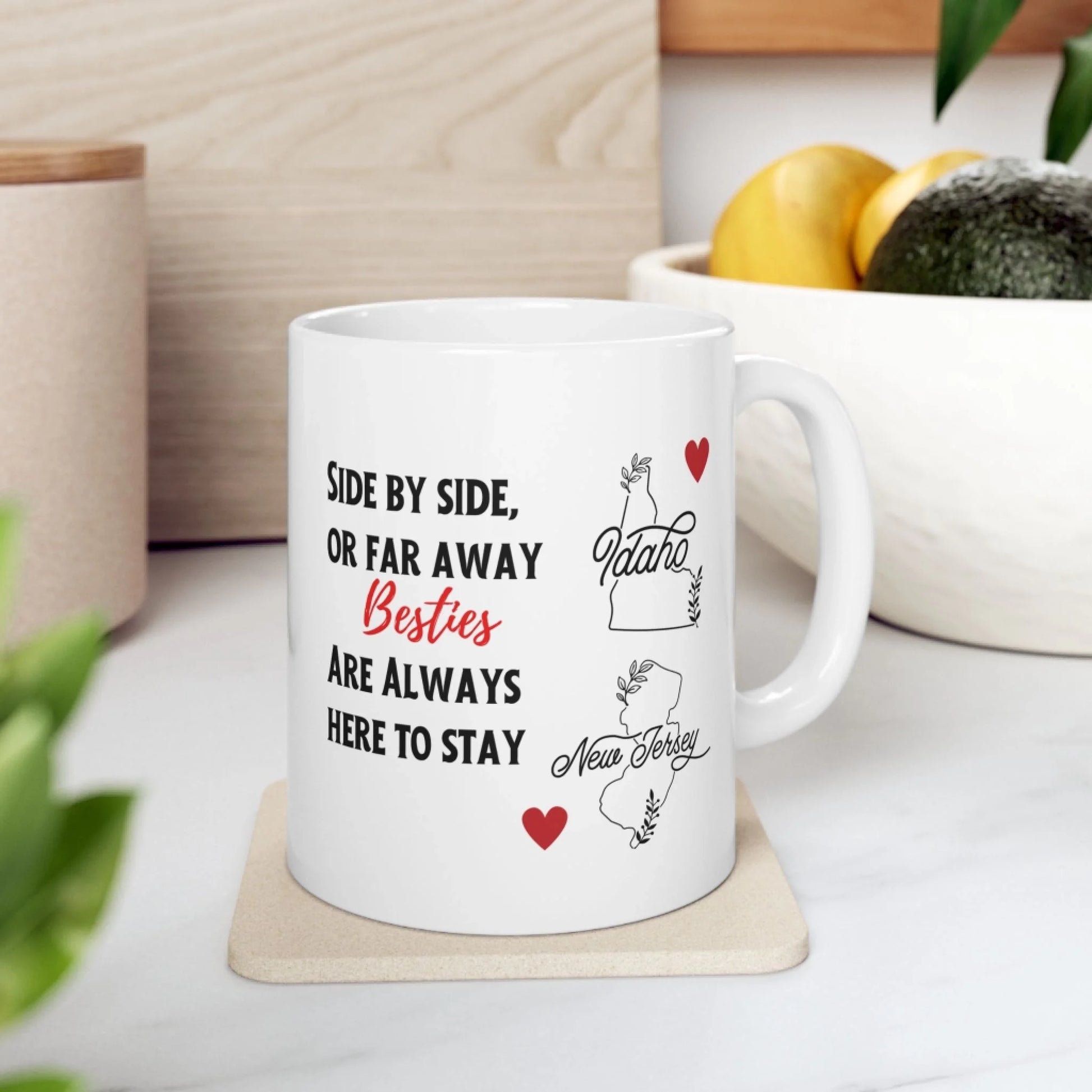 Here to Stay Mug 11oz Lifestyle