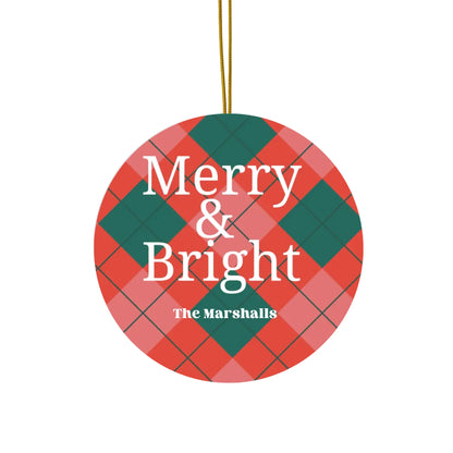 Printify Ceramic Ornaments - Round, Heart, Star, Snowflake
