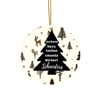 Printify Ceramic Ornaments - Round, Heart, Star, Snowflake